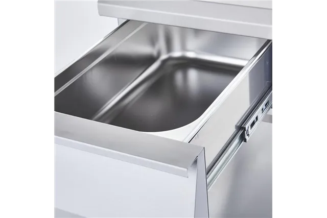 Stanowisko neutralne, nastawne, z szufladą, 400 mm Stalgast 9700210