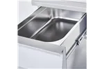 Stanowisko neutralne, nastawne, z szufladą, 400 mm Stalgast 9700210