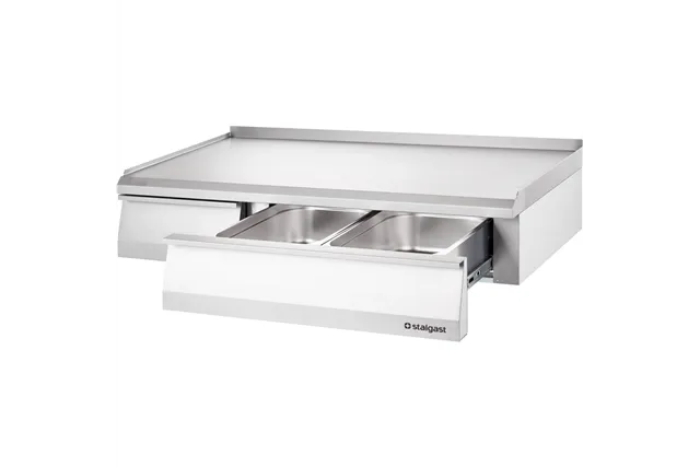 Stanowisko neutralne, nastawne, z szufladami, 1200 mm Stalgast 9700610