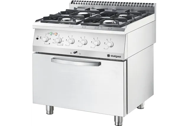 Kuchnia gazowa ECO z piekarnikiem elektrycznym, 800x700, 14.0+6.5 kW, G30/37 mbar Stalgast 9713730