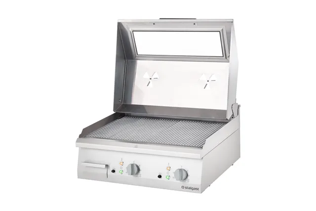 Płyta grillowa elektryczna, ryflowana, z pokrywą, 8.1 kW Stalgast 9731290