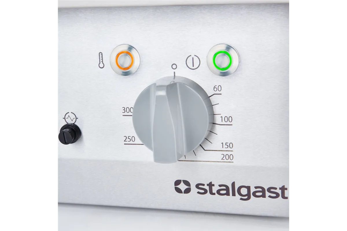 Płyta grillowa elektryczna, gładko-ryflowana, 8.1 kW Stalgast 9731300