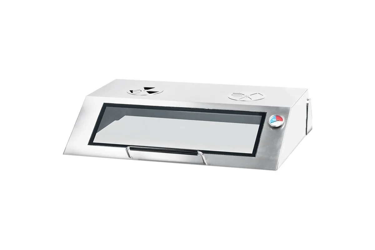 Płyta grillowa elektryczna, nastawna, gładko-ryflowana, z pokrywą, 8.1 kW Stalgast 9731390