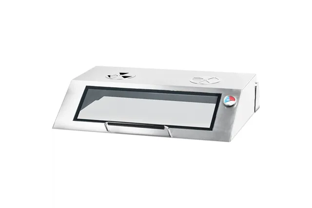 Płyta grillowa elektryczna, nastawna, gładko-ryflowana, z pokrywą, 8.1 kW Stalgast 9731390