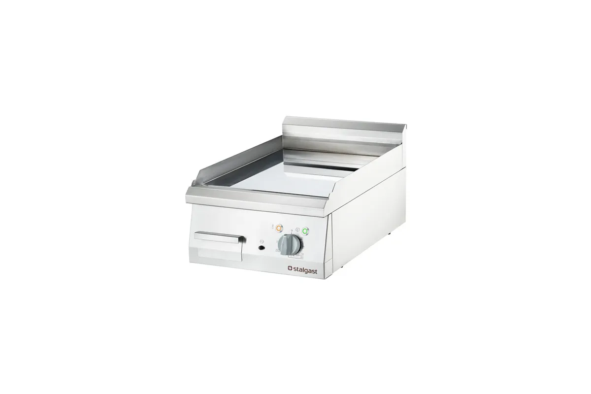 Płyta grillowa elektryczna, chromowana, gładka, P 4 kW, U 400 V Stalgast 9736100