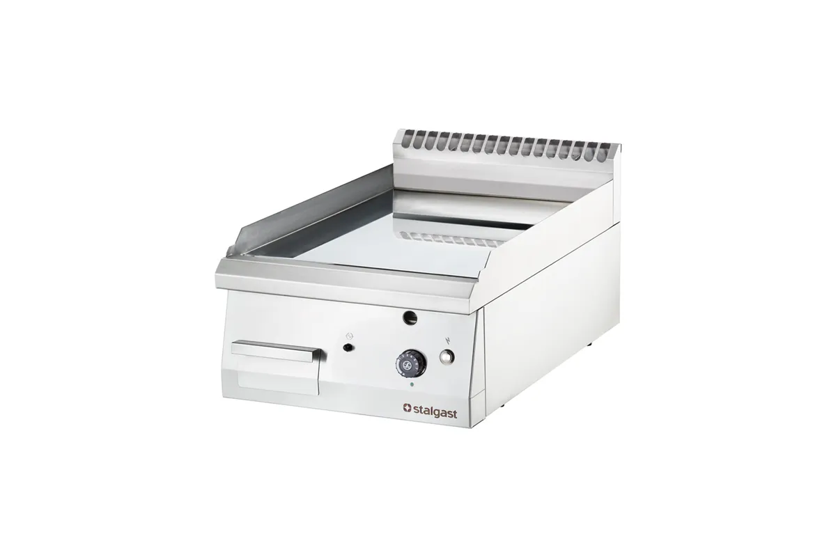 Płyta grillowa nastawna, chromowana, gładka, gazowa, 400x700, 6.5 kW, G30/37 mbar Stalgast 9736130