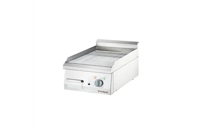Płyta grillowa elektryczna, chromowana, ryflowana, P 4 kW, U 400 V Stalgast 9736200