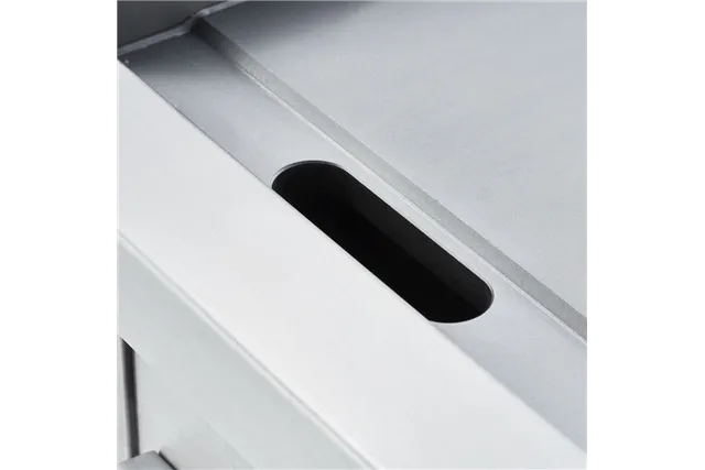 Płyta grillowa elektryczna, chromowana, gładka, P 8.1 kW, U 400 V Stalgast 9737100