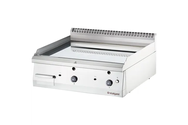 Płyta grillowa nastawna, chromowana, gładka, gazowa, 800x700, 13.0 kW, G30/37 mbar Stalgast 9737130