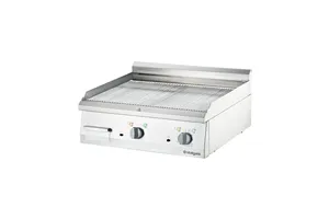 Płyta grillowa elektryczna, chromowana, ryflowana, P 8.1 kW, U 400 V Stalgast 9737200