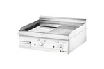 Płyta grillowa elektryczna, chromowana, gładko-ryflowana, P 8.1 kW, U 400 V Stalgast 9737300