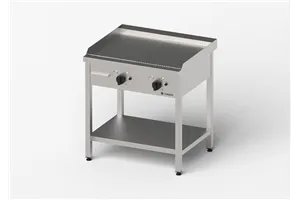 Płyta grillowa elektryczna, gładko-ryflowana, Gredil, 800x700x850 mm, P 8.1 kW, U 400 V Gredil 977313
