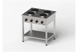 Kuchnia elektryczna, Gredil, 800x700x850 mm, 4-płytowa, P 10.4 kW, U 400 V Gredil 977500