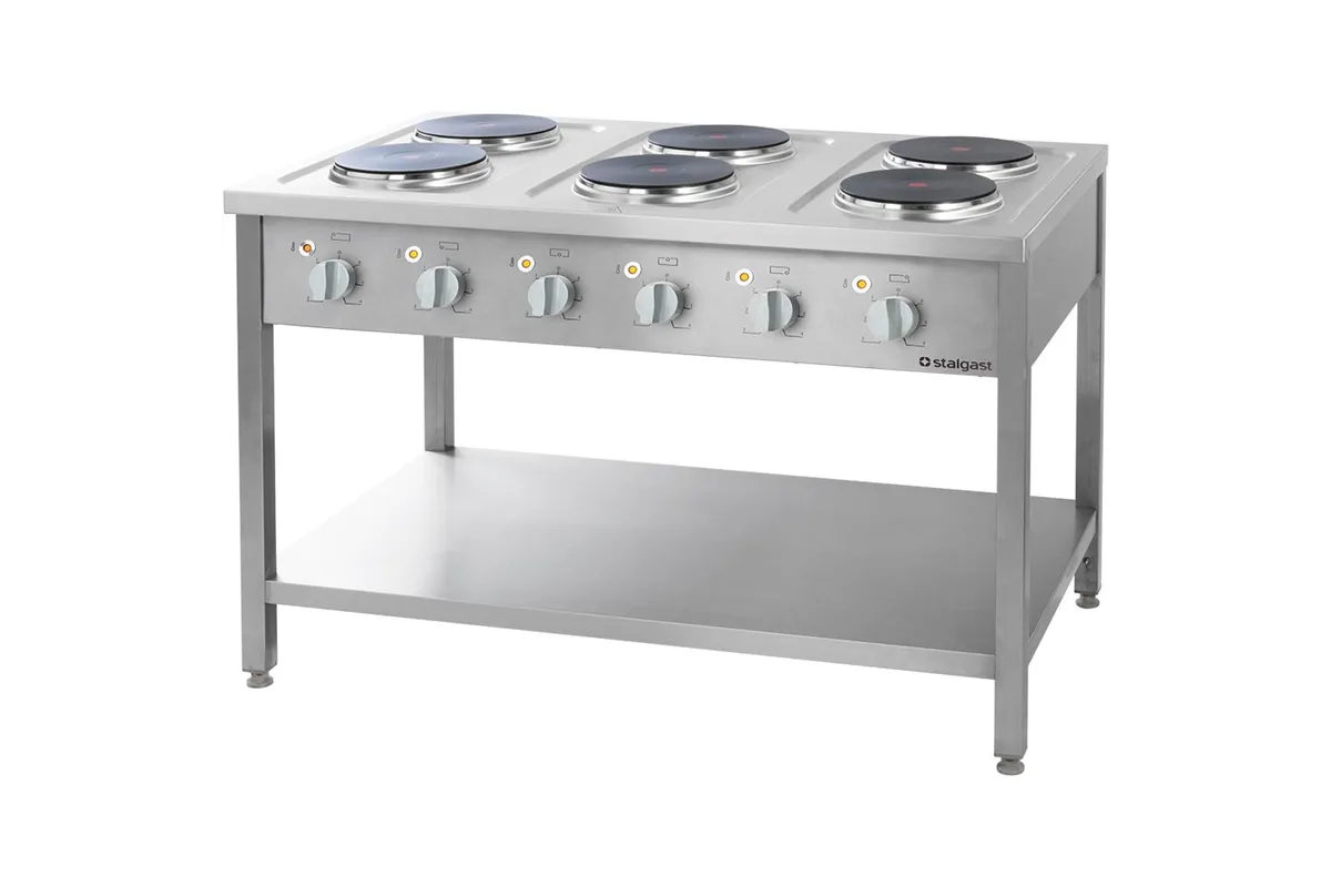 Kuchnia elektryczna, 6-płytowa, 15.6 kW Stalgast 979600
