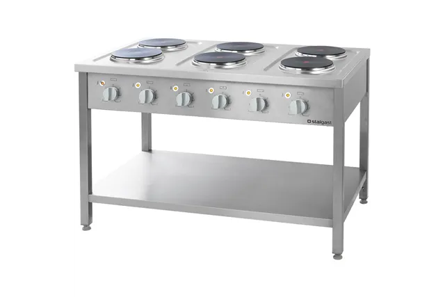 Kuchnia elektryczna, 6-płytowa, 15.6 kW Stalgast 979600
