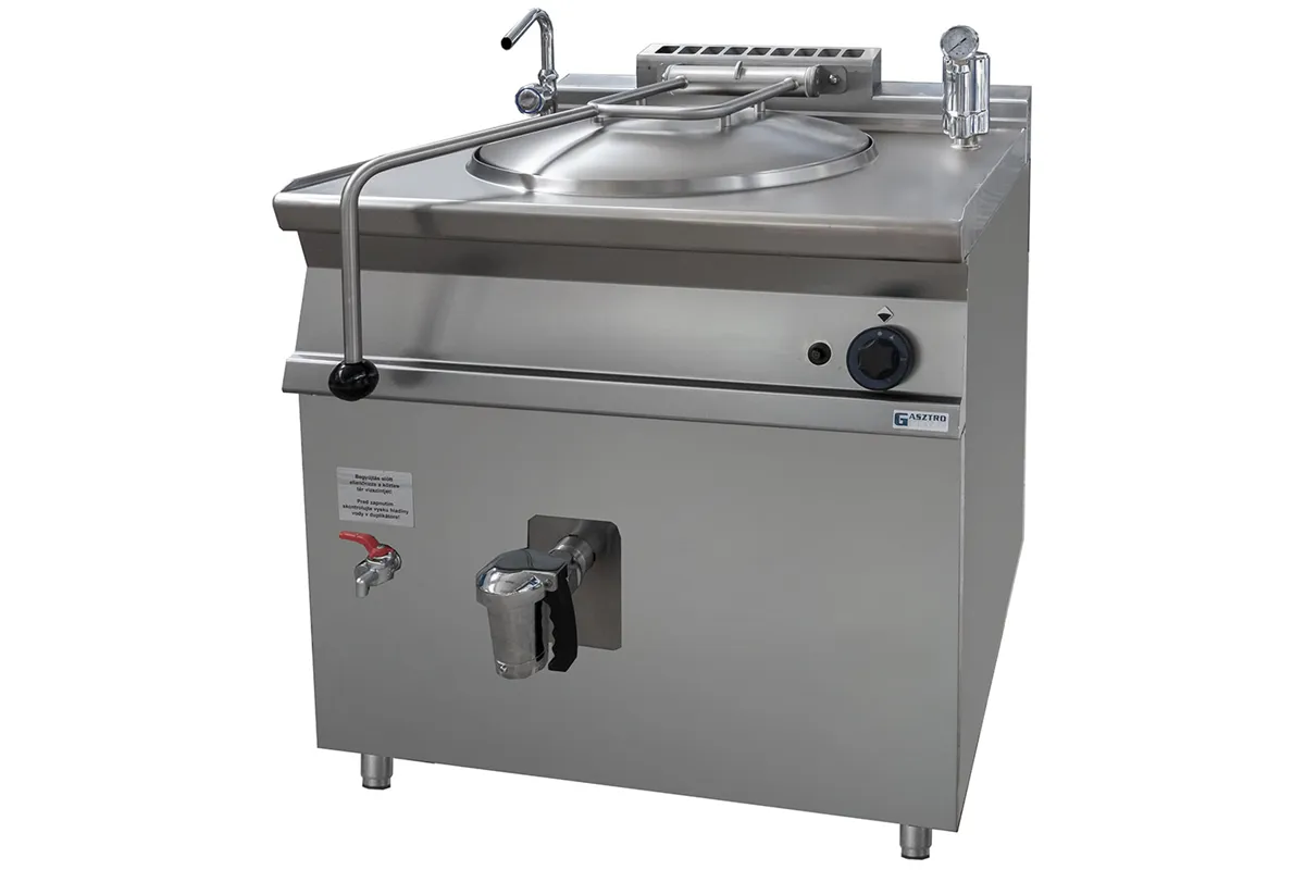 Kocioł warzelny z grzaniem pośrednim, 800x700x900, gazowy, P 12.5kW, V 80l Stalgast 9906782