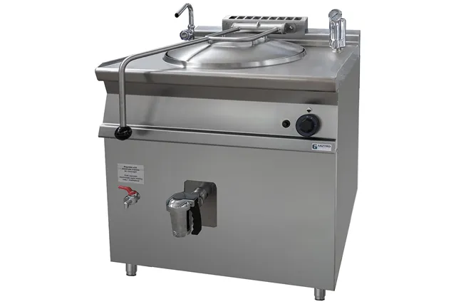 Kocioł warzelny z grzaniem pośrednim, 800x700x900, gazowy, P 12.5kW, V 80l Stalgast 9906782