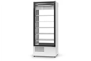 Szafa chłodnicza ecoline dwustronnie przeszklona, agregat dolny, 4 klasa klim., szerokość 825 mm RAPA SCH-2S-825-AD-4KL-Eco