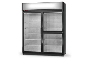 Szafa chłodnicza ecoline przeszklona, trzydrzwiowa, 3 klasa klim., szerokość 1200 mm RAPA SCH-S-1200-3D-AG-3KL-Eco