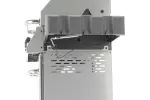 Grill gazowy 3+1 ze stali nierdzewnej - 11,2 kW, żeliwny ruszt, pokrywa z szybą, palnik boczny YATO YG-20015