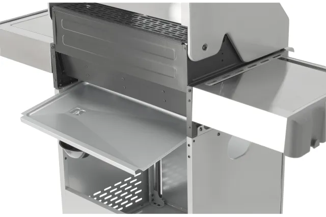 Grill gazowy 3+1 ze stali nierdzewnej - 11,2 kW, żeliwny ruszt, pokrywa z szybą, palnik boczny YATO YG-20015