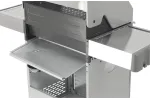 Grill gazowy 3+1 ze stali nierdzewnej - 11,2 kW, żeliwny ruszt, pokrywa z szybą, palnik boczny YATO YG-20015
