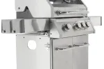 Grill gazowy 3+1 ze stali nierdzewnej - 11,2 kW, żeliwny ruszt, pokrywa z szybą, palnik boczny YATO YG-20015