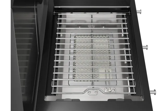 Grill gazowy YATO 5+1 z palnikiem infrared 800°C – 19,5 kW, 6 palników, żeliwne ruszty YG-20031