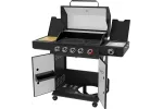Grill gazowy YATO 5+1 z palnikiem infrared 800°C – 19,5 kW, 6 palników, żeliwne ruszty YG-20031