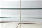 Witryna cukiernicza chłodnicza, szyba prosta uchylna, płyta meblowa, podświetlany spód, szerokość 1390 mm RAPA C-A/139/89