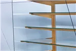 Witryna cukiernicza chłodnicza, szyba prosta uchylna, płyta meblowa, podświetlany spód, szerokość 1390 mm RAPA C-A/139/89