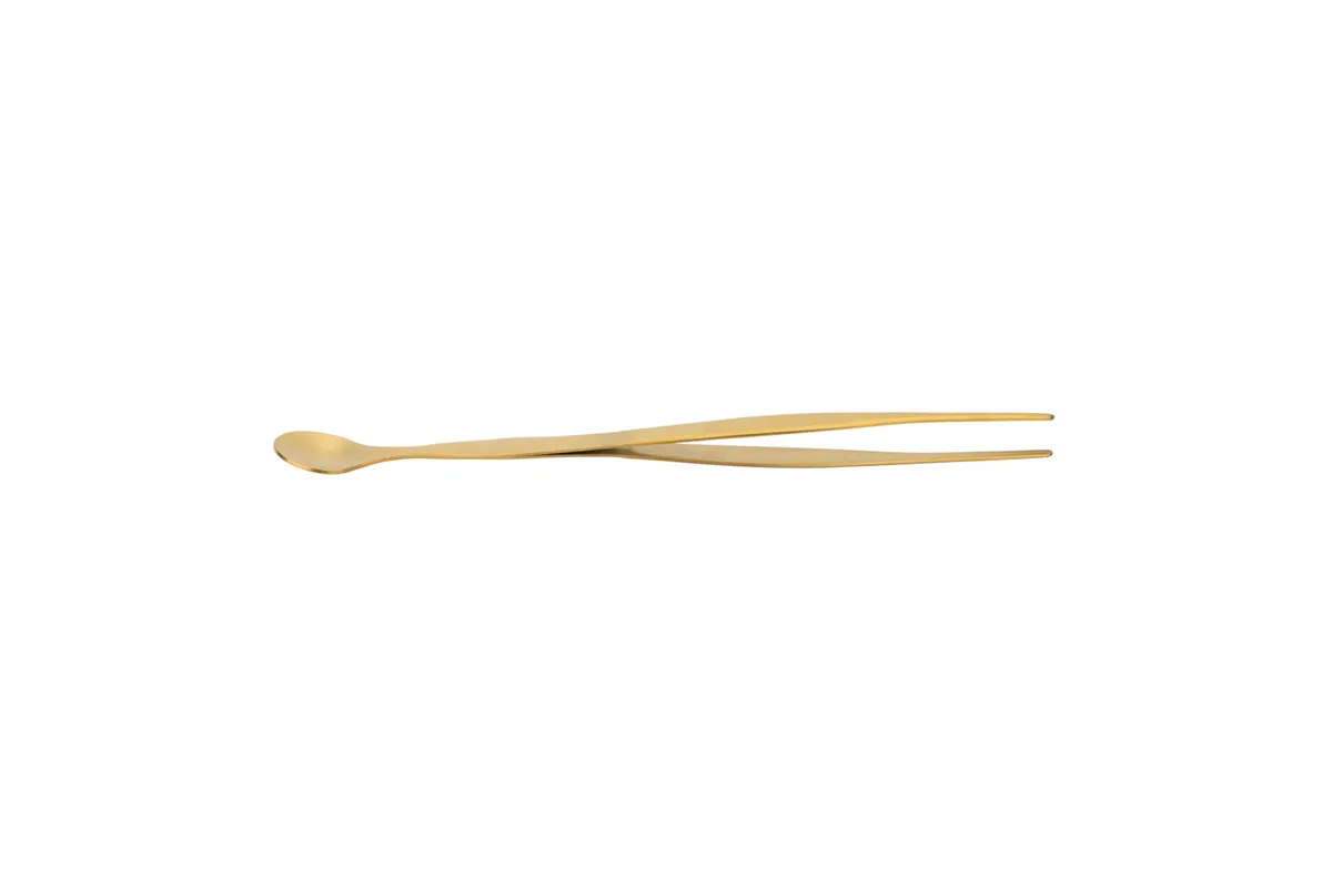 Łyżka degustacyjna, pęseta barmańska, L 270 mm, złota Stalgast 422273