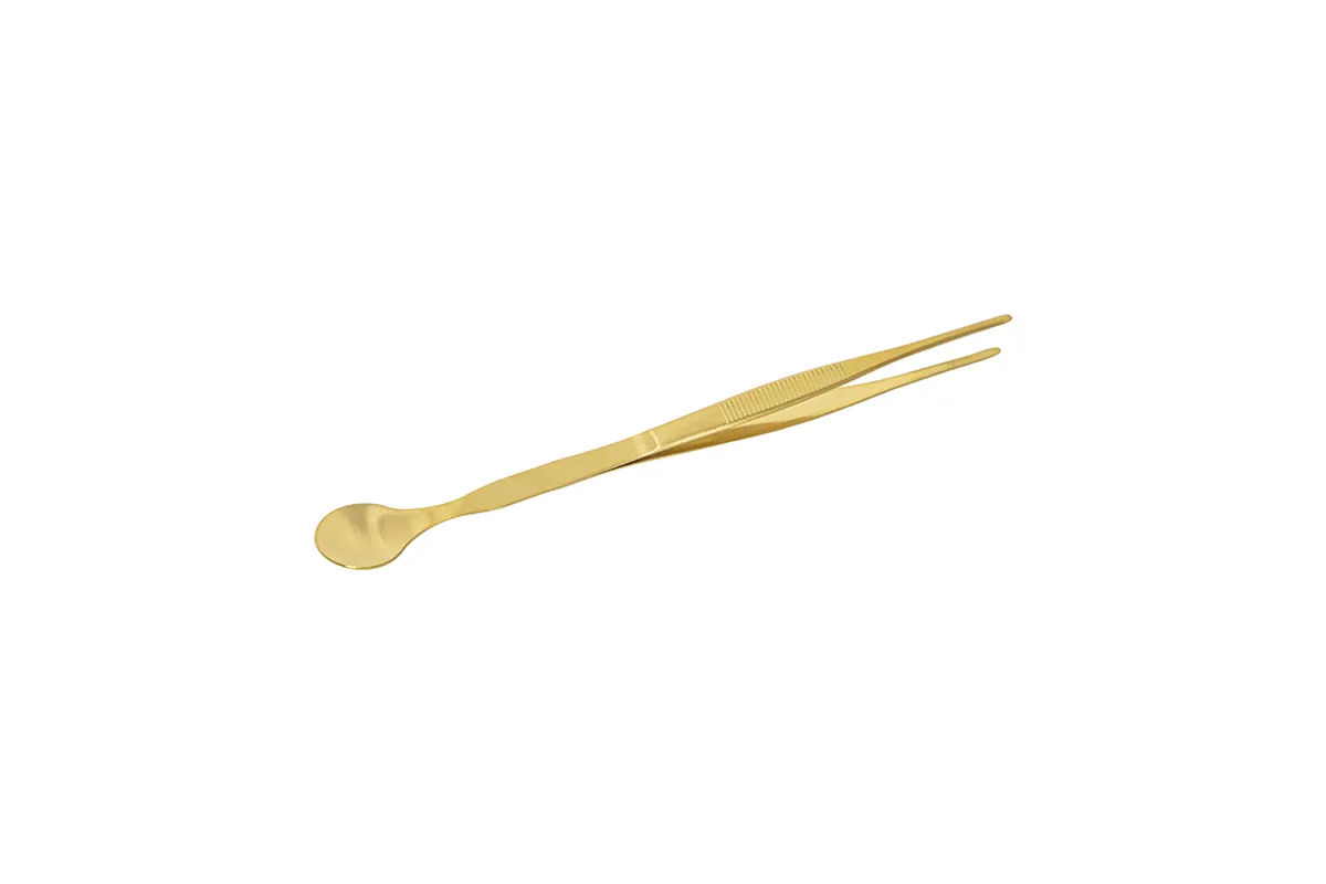 Łyżka degustacyjna, pęseta barmańska, L 270 mm, złota Stalgast 422273