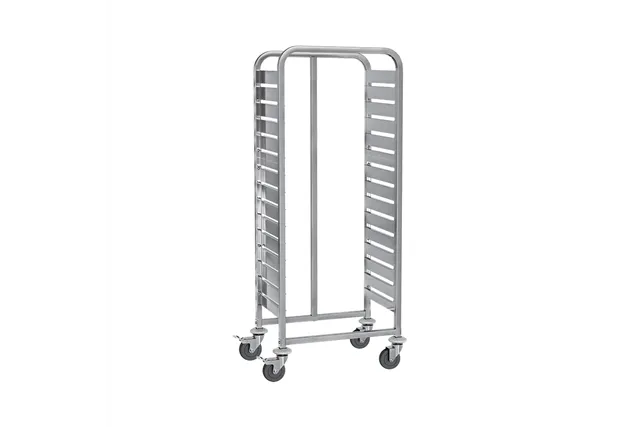 Wózek transportowy ze stali nierdzewnej, 585x370x1700 mm, Gredil, 15x GN 1/1 Gredil 662113