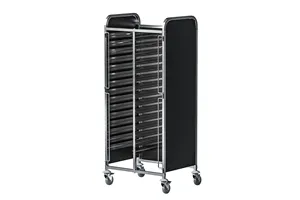 Wózek transportowy ze stali nierdzewnej, zabudowany, 30x GN 1/1 Stalgast 662321