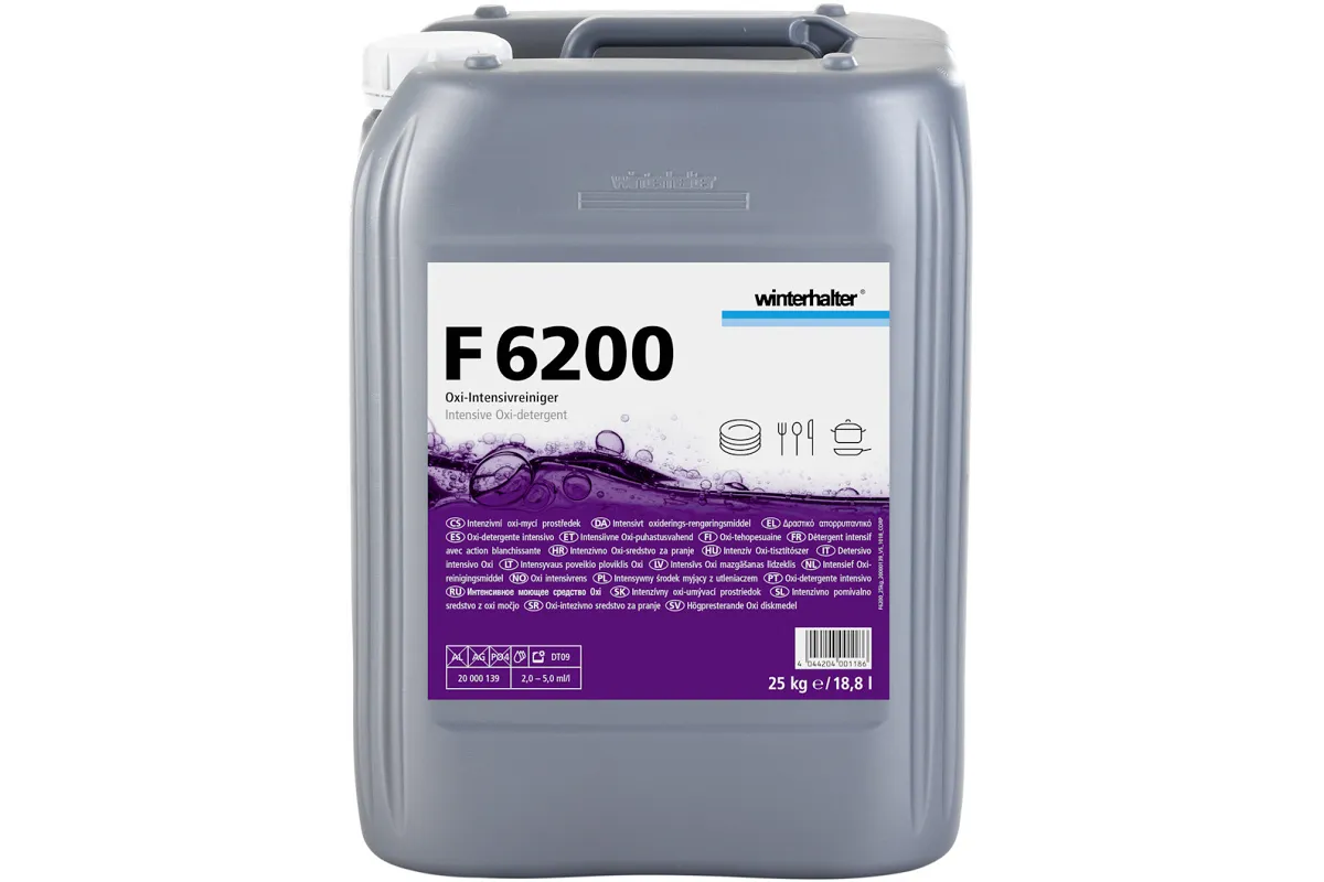 Płyn do mycia mocno zabrudzonych naczyń ze stali szlachetnej, tworzywa i porcelany F6200