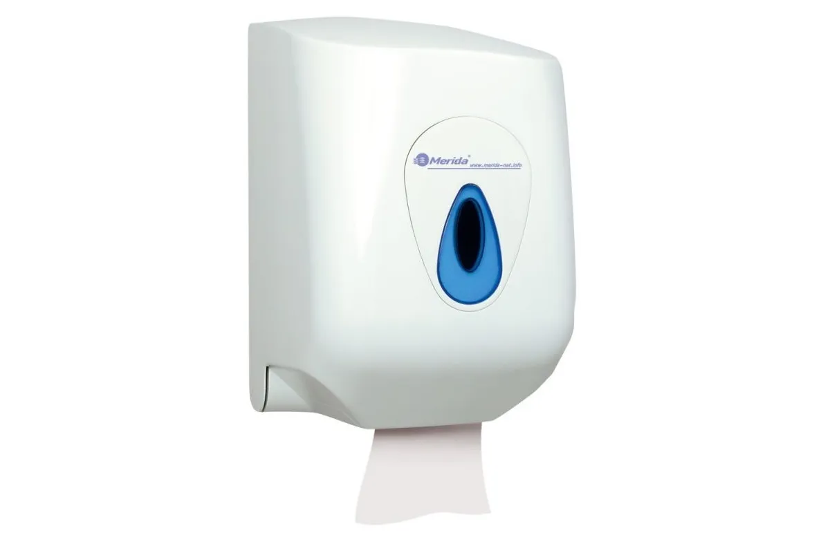 PR1TN Pojemnik na ręczniki papierowe w rolach MERIDA TOP MAXI z niebieskim okienkiem CTN101