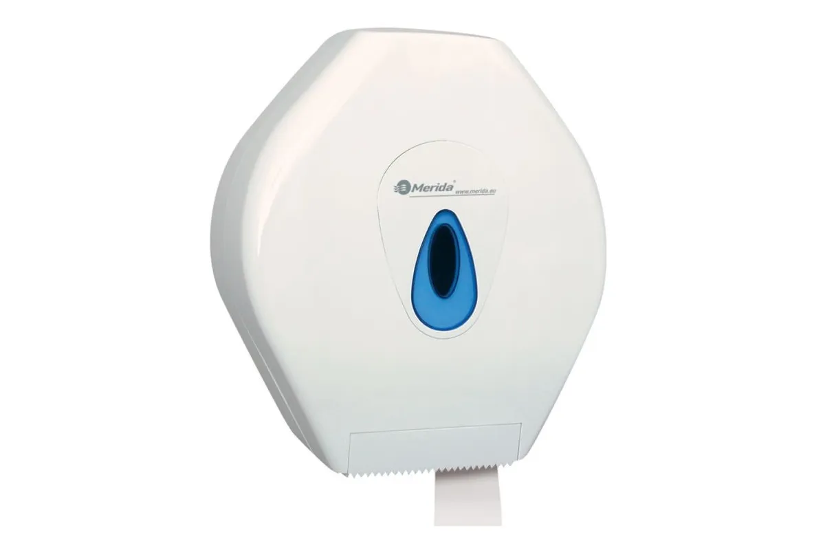 PT0TN Pojemnik na papier toaletowy MERIDA TOP MEGA z niebieskim okienkiem BTN001