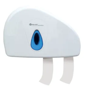 PT4TN Pojemnik na papier toaletowy MERIDA TOP DUO z niebieskim okienkiem BTN202