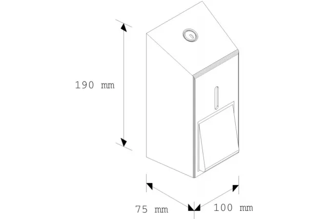 Dozownik mydła w płynie MERIDA STELLA MINI, POJ. 400 ML wersja polerowana DSP102