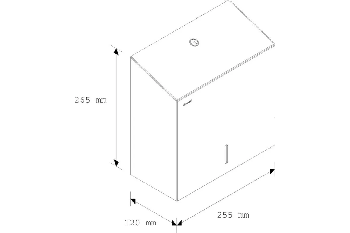 Pojemnik na ręczniki pojedyncze MERIDA STELLA MAXI ASM101, wersja matowa 