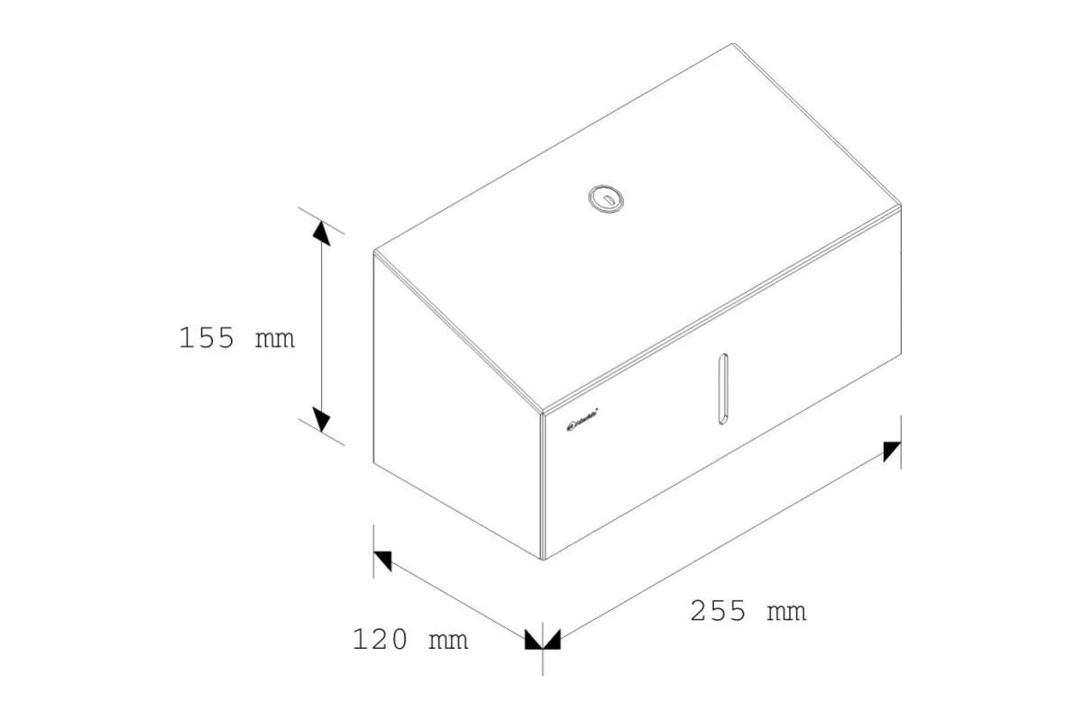 Pojemnik na ręczniki pojedyncze MERIDA STELLA MINI ASP201, wersja polerowana