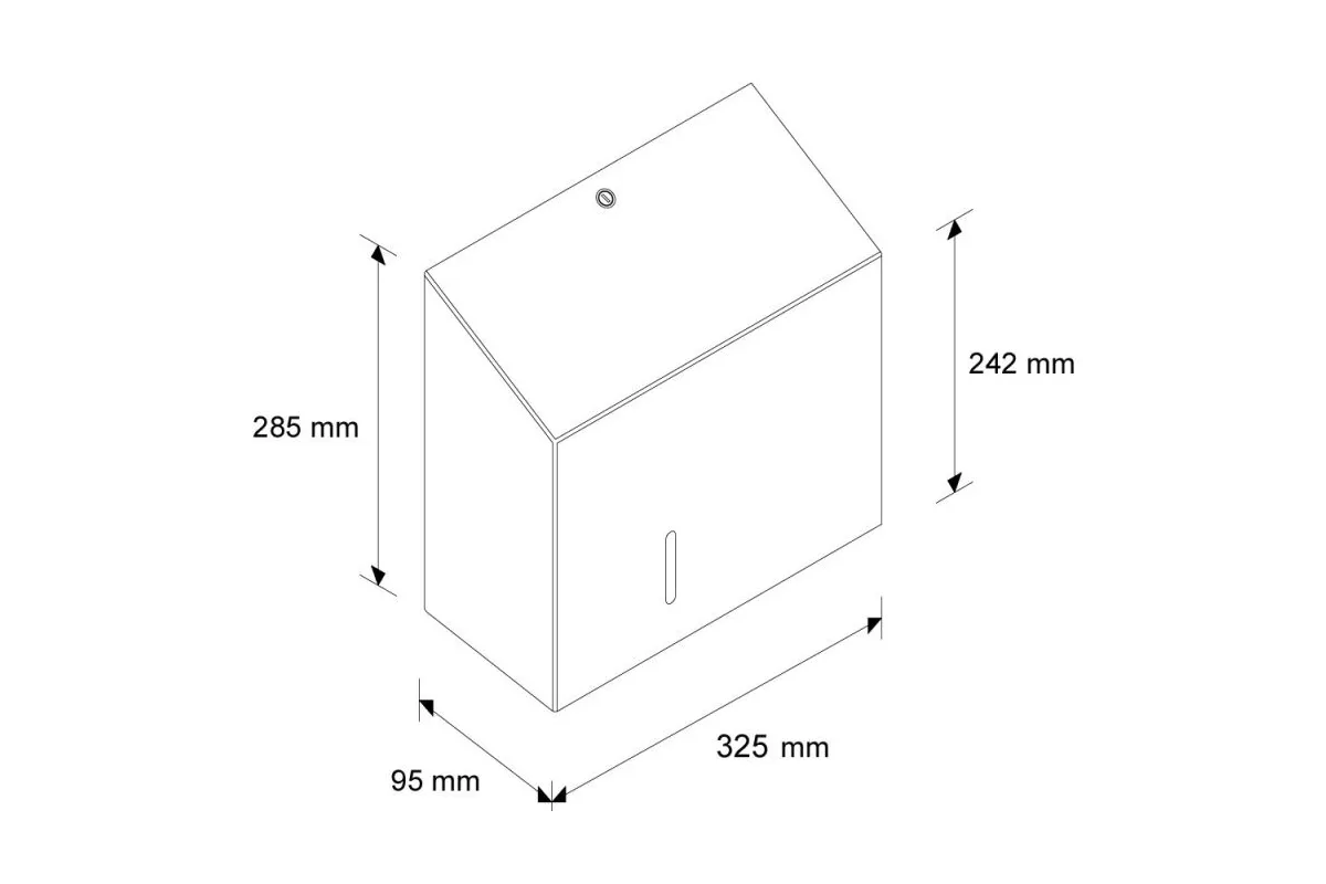 Pojemnik na papier toaletowy MERIDA STELLA MAXI wersja matowa BSM101