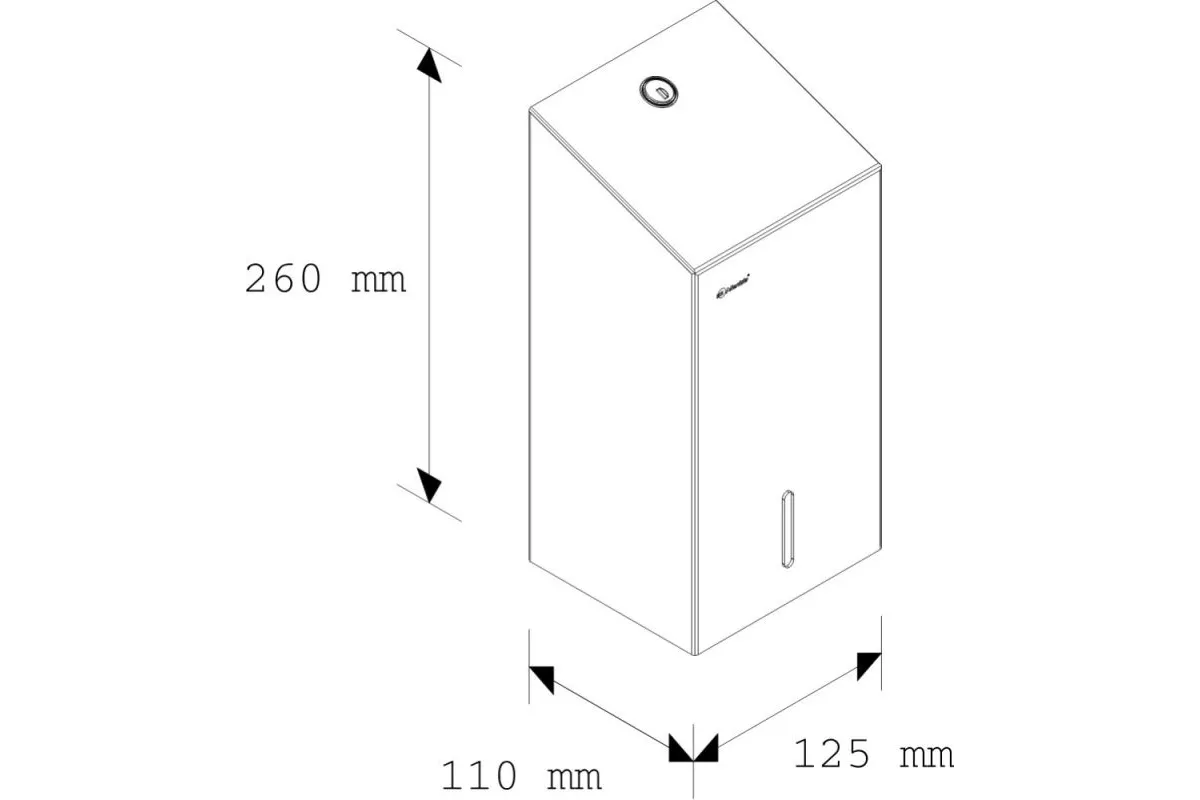 Pojemnik na papier toaletowy w listkach MERIDA STELLA wersja polerowana BSP401