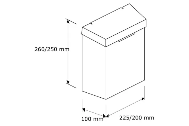 Kosz do damskich toalet MERIDA STELLA 4.5 l wersja matowa KSM301