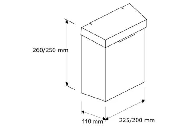 Kosz do damskich toalet MERIDA STELLA 4.5 l wersja polerowana KSP301