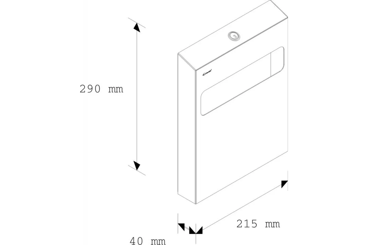 Pojemnik na podkładki na deskę sedesową MERIDA STELLA wersja matowa GSM001