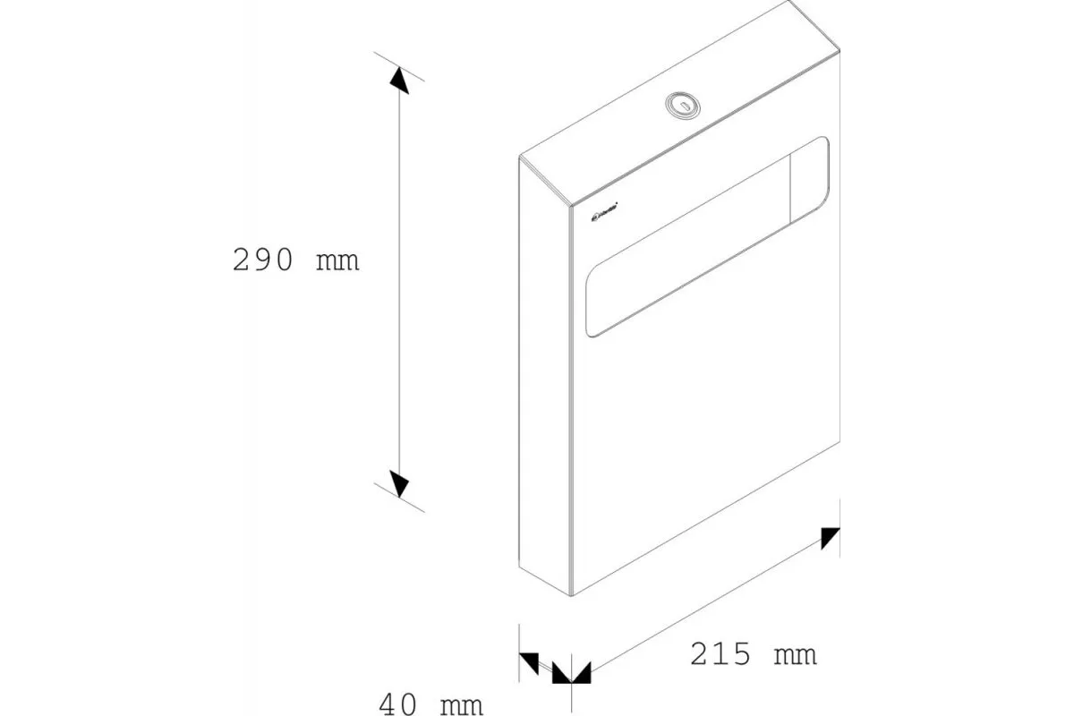 Pojemnik na podkładki na deskę sedesową MERIDA STELLA wersja polerowana GSP001