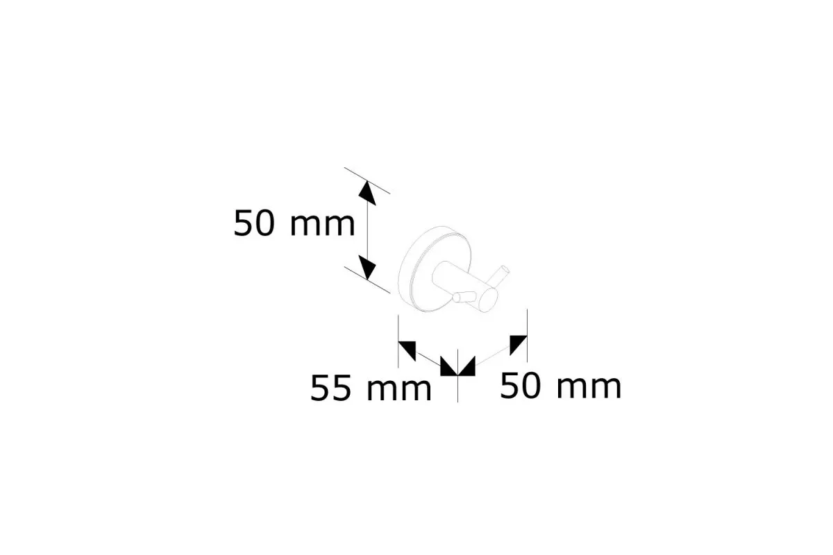 WIESZAK Z MOSIĄDZU CHROMOWANEGO PODWÓJNY, ŚLIMAK, POLEROWANY MHW28