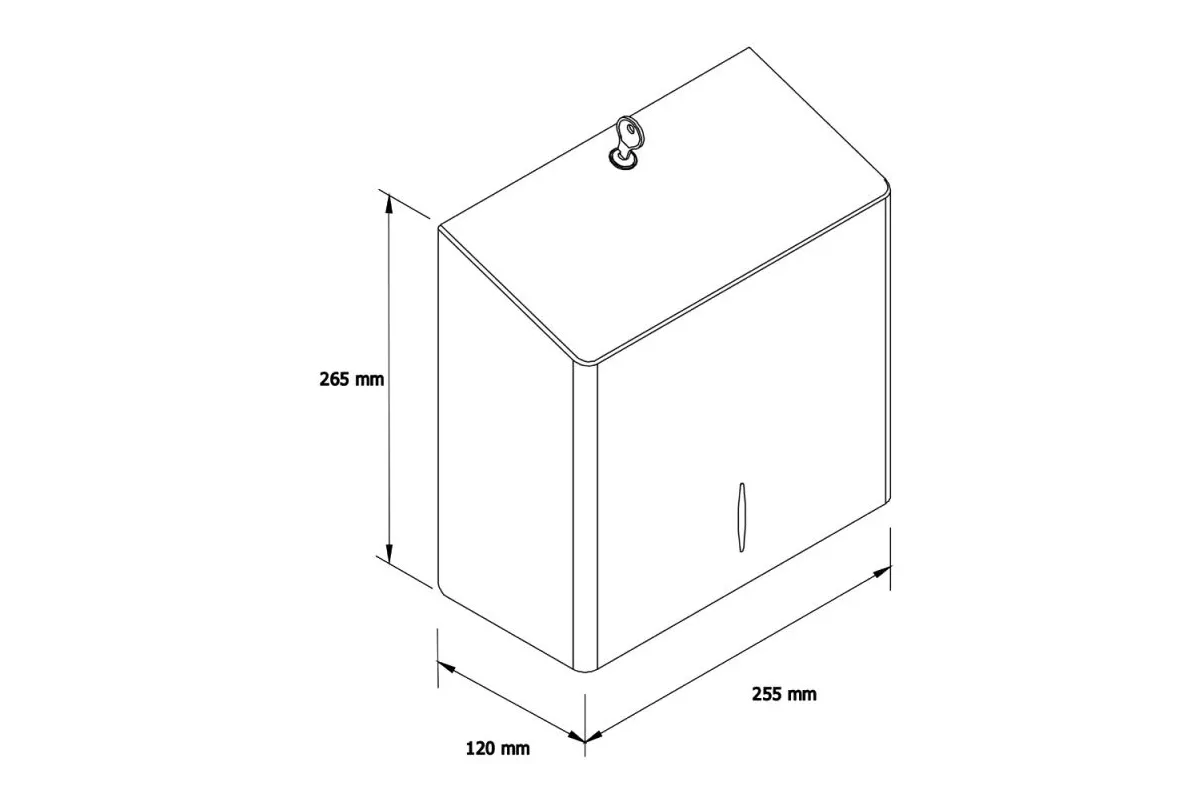 POJEMNIK NA RĘCZNIKI SKŁADANE MERIDA STELLA R10 ADVANCED MAXI, STAL MATOWA ASM103